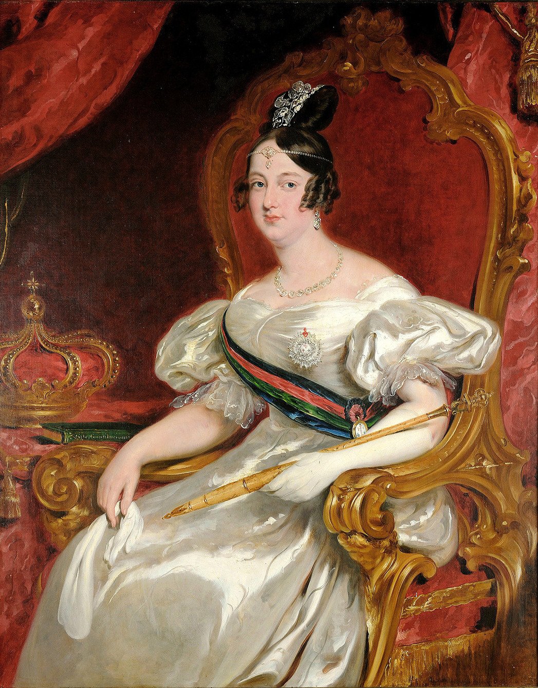 Maria II de Portugal Profil Resmi